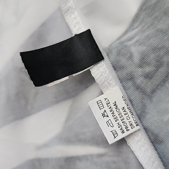 Xception Tunic Dress White Multi Colour Crochet Back Rhinestone Lightweight Sz S - Picture 12 of 15